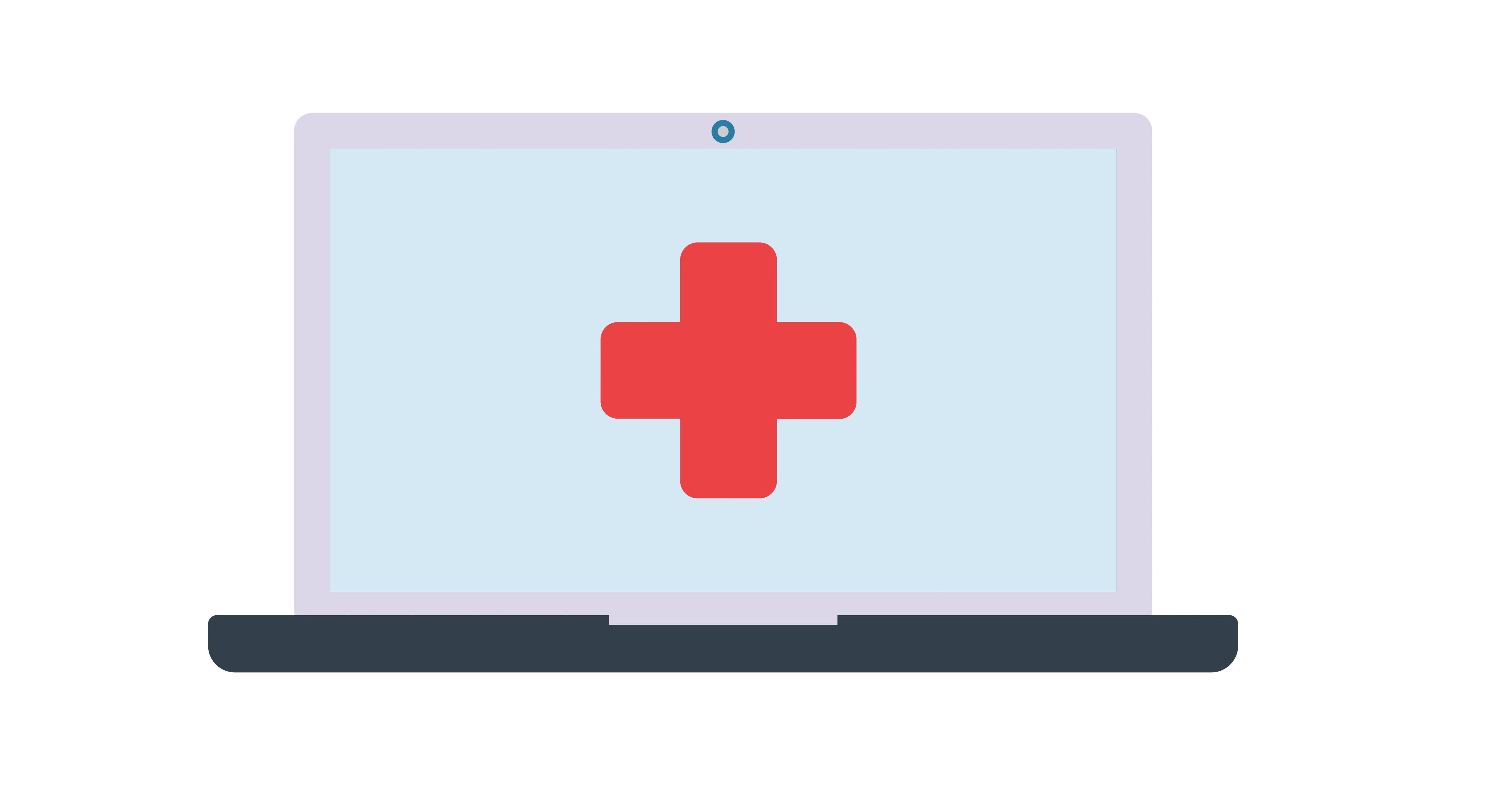 icon of medical laptop